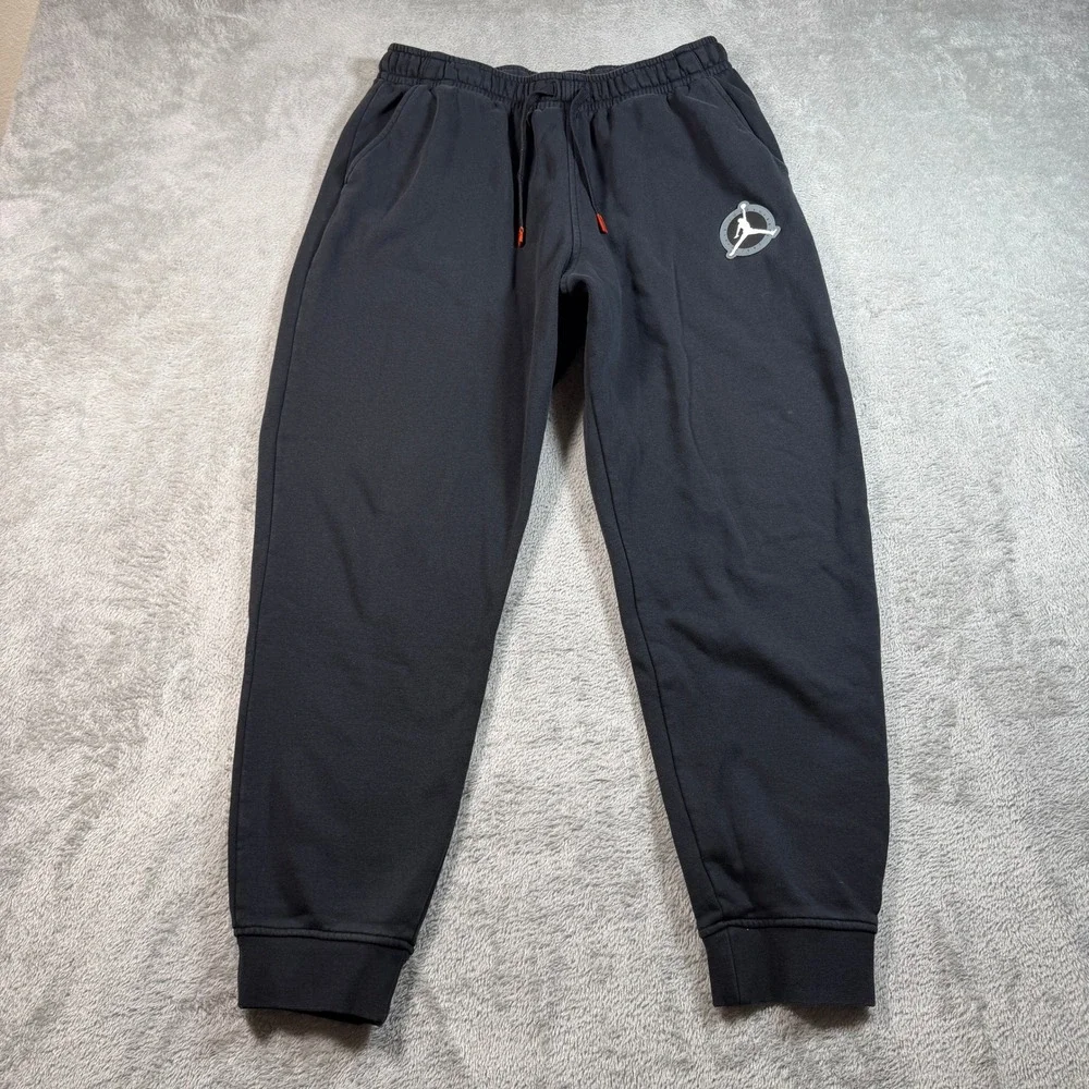 Nike Jordan Flight MVP HBR Fleece Sweatpants Mens Large Black Jumpman DV7596